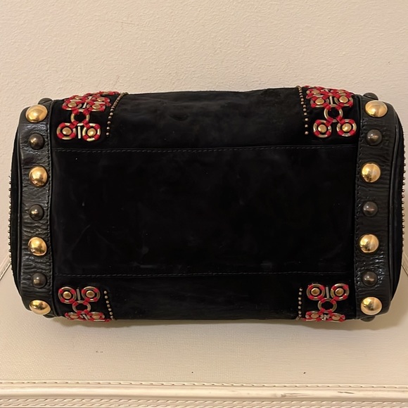 Rare Vintage Gucci Black Suede Bag - Picture 5 of 16